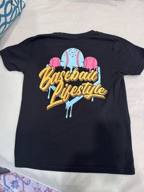 Baseball Lifestyle Youth Tee - Black